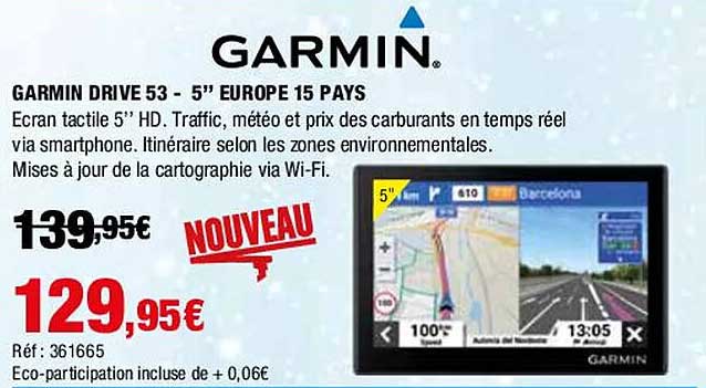 garmin drive 53 - 5" europe 15 pays garmin