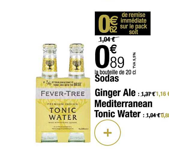 ginger ale, mediterranean tonic water fever-tree