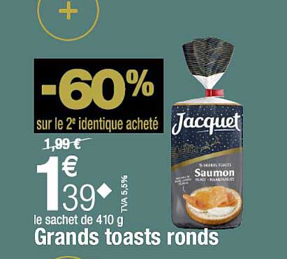 grands toasts ronds jacquet