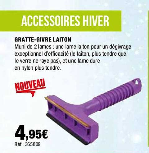 gratte-givre laiton