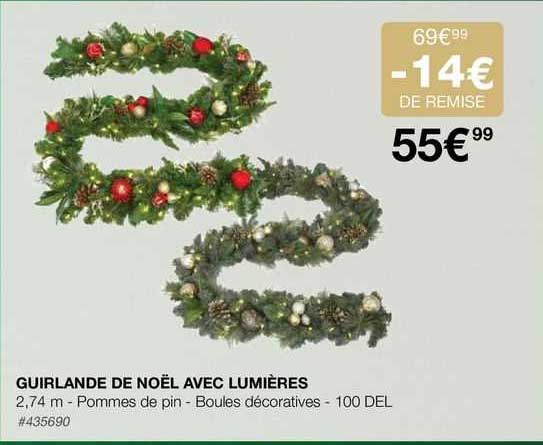 guirlande de noël avec lumières