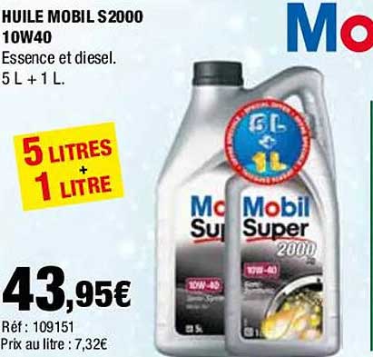 huile mobil s2000 10w40