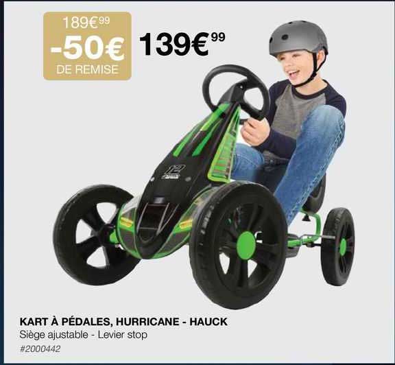 kart à pédales, hurricane - hauck