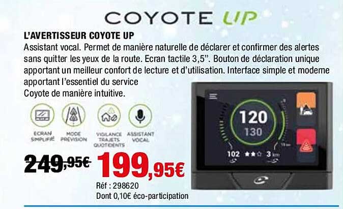 l'avertisseur coyote up