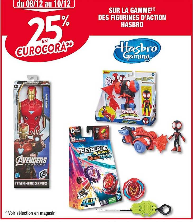 la gamme des figurines d'action hasbro
