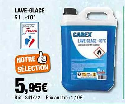 lave-glace -10° carex