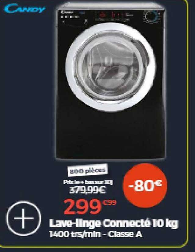 Lave-linge Connecté 10 Kg Candy