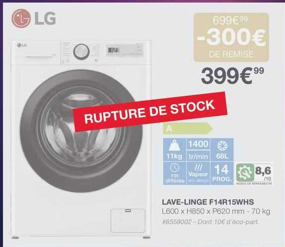 lave-linge lg f14r15whs