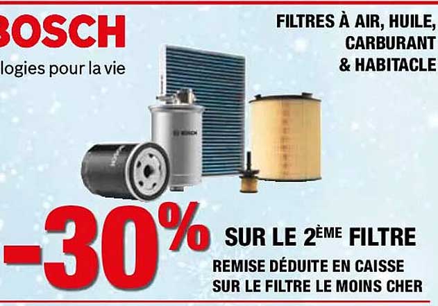 le filtre le moins cher