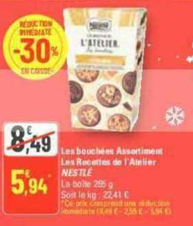 les bouchées assortiment les recettes de l'atelier nestlé