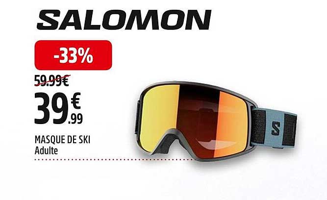 masque de ski adulte salomon