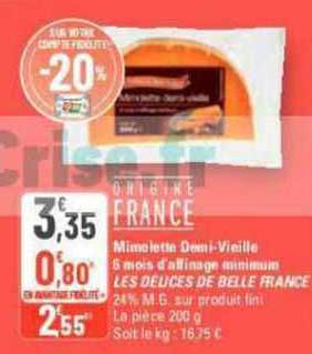 mimolette demi-vieille 6 mois d'affinage minimum les délices de belle france
