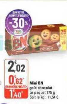 Mini Bn Goût Chocolat