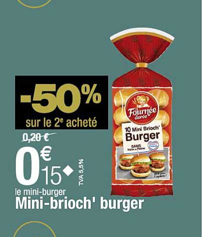 mini-brioch' burger la fournée dorée