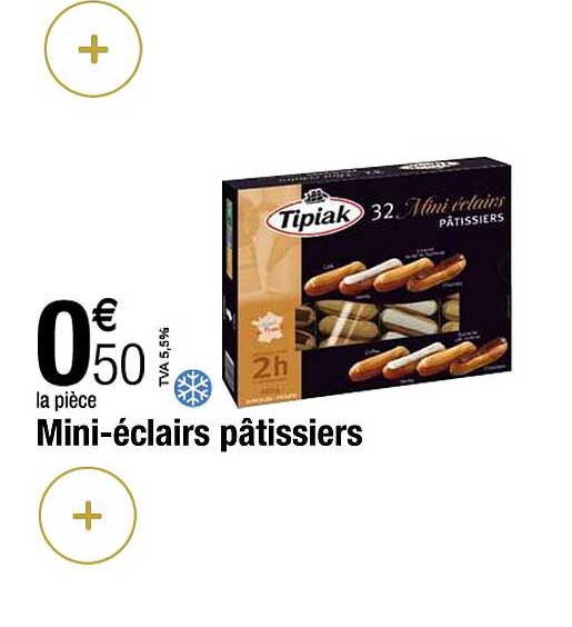 mini-éclairs pâtissiers