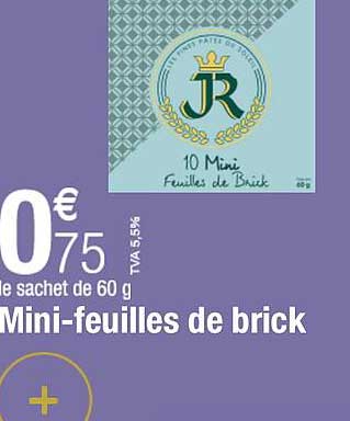 mini-feuilles de brick