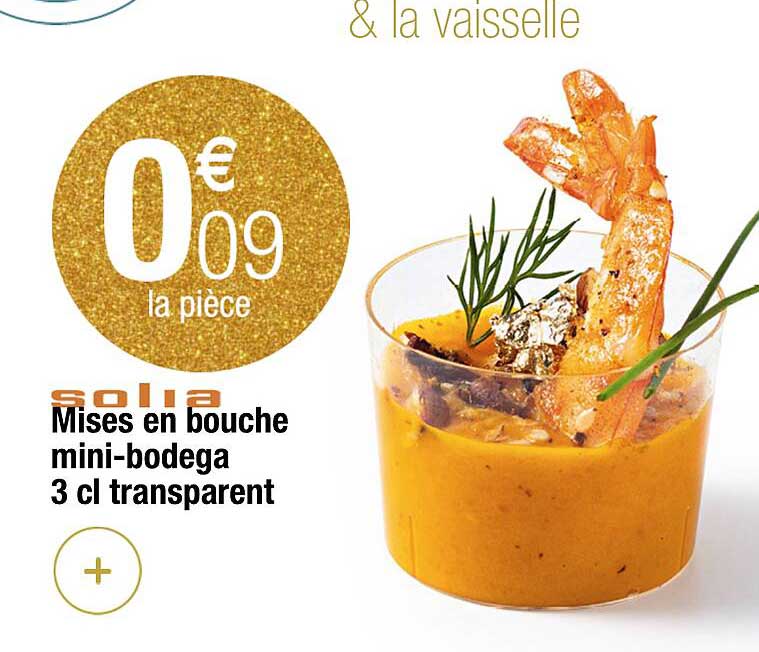 mises en bouche mini-bodega 3 cl transparent