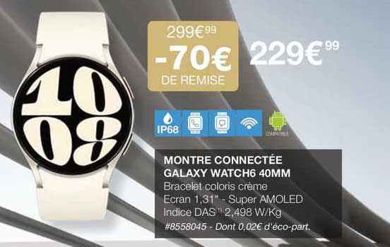 montre connectée galaxy watch6 40mm