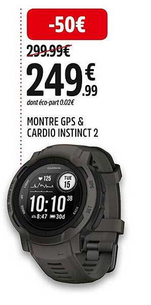 montre gps & cardio instinct 2