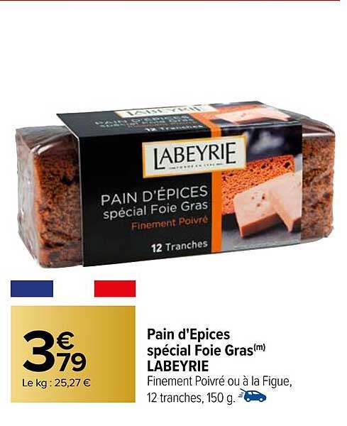 Pain D'épices Spécial Foie Gras Labeyrie