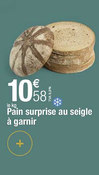 pain surprise au seigle à garnir