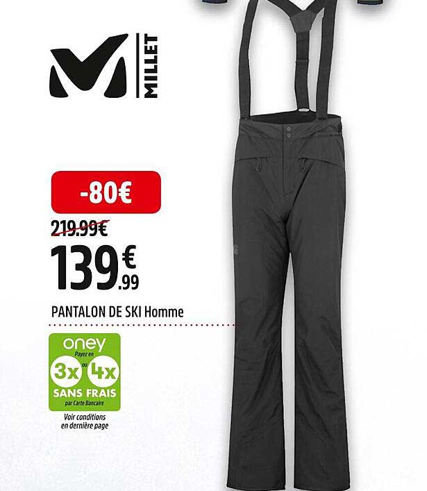 pantalon de ski homme millet
