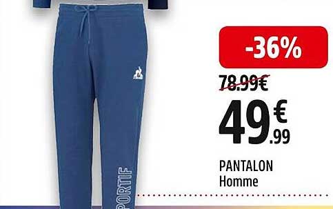pantalon homme le coq sportif