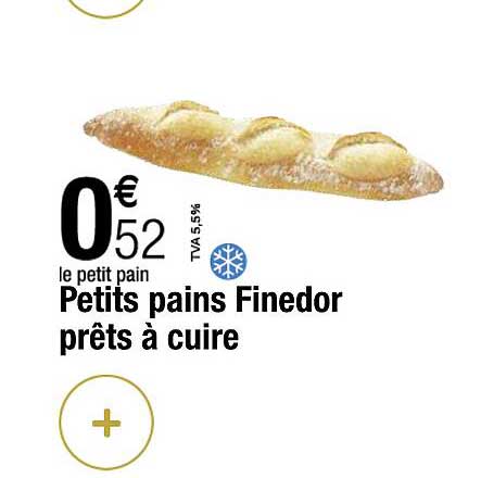 petits pains finedor prêts à cuire