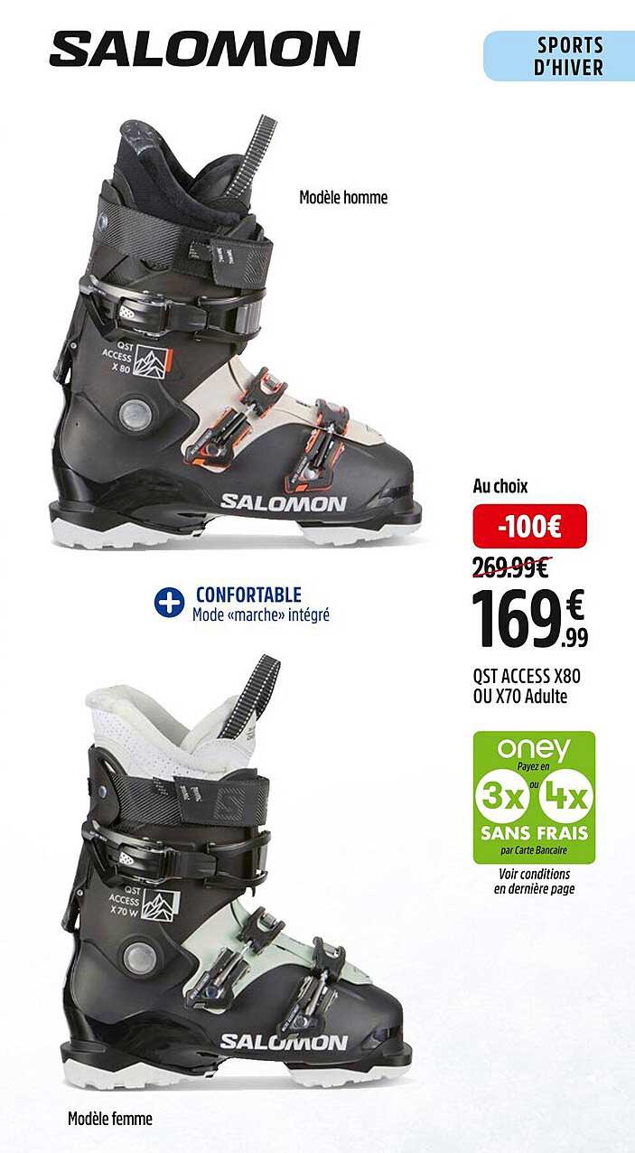 qst access x80 ou x70 adulte salomon
