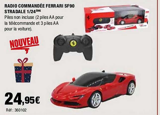 radio commandée ferrari sf90 stradale 1/24ème