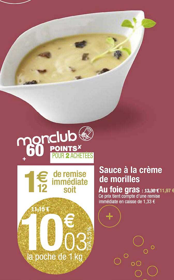 Sauce à La Crème De Morilles, Au Foie Gras
