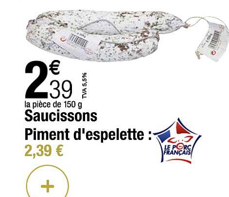 saucissons piment d'espelette