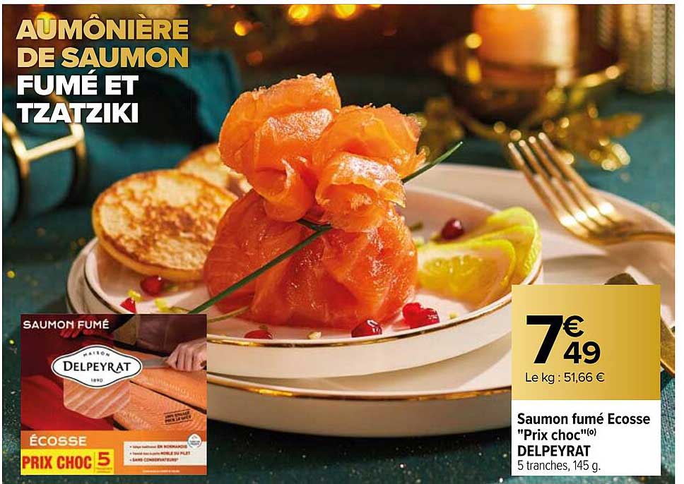 saumon fumé écosse "prix choc" delpeyrat