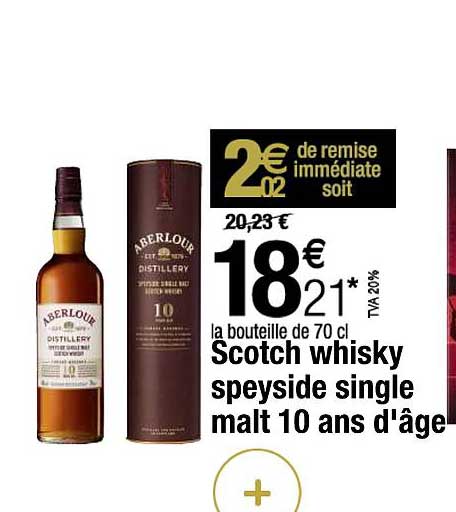 scotch whisky speyside single malt 10 ans d'âge