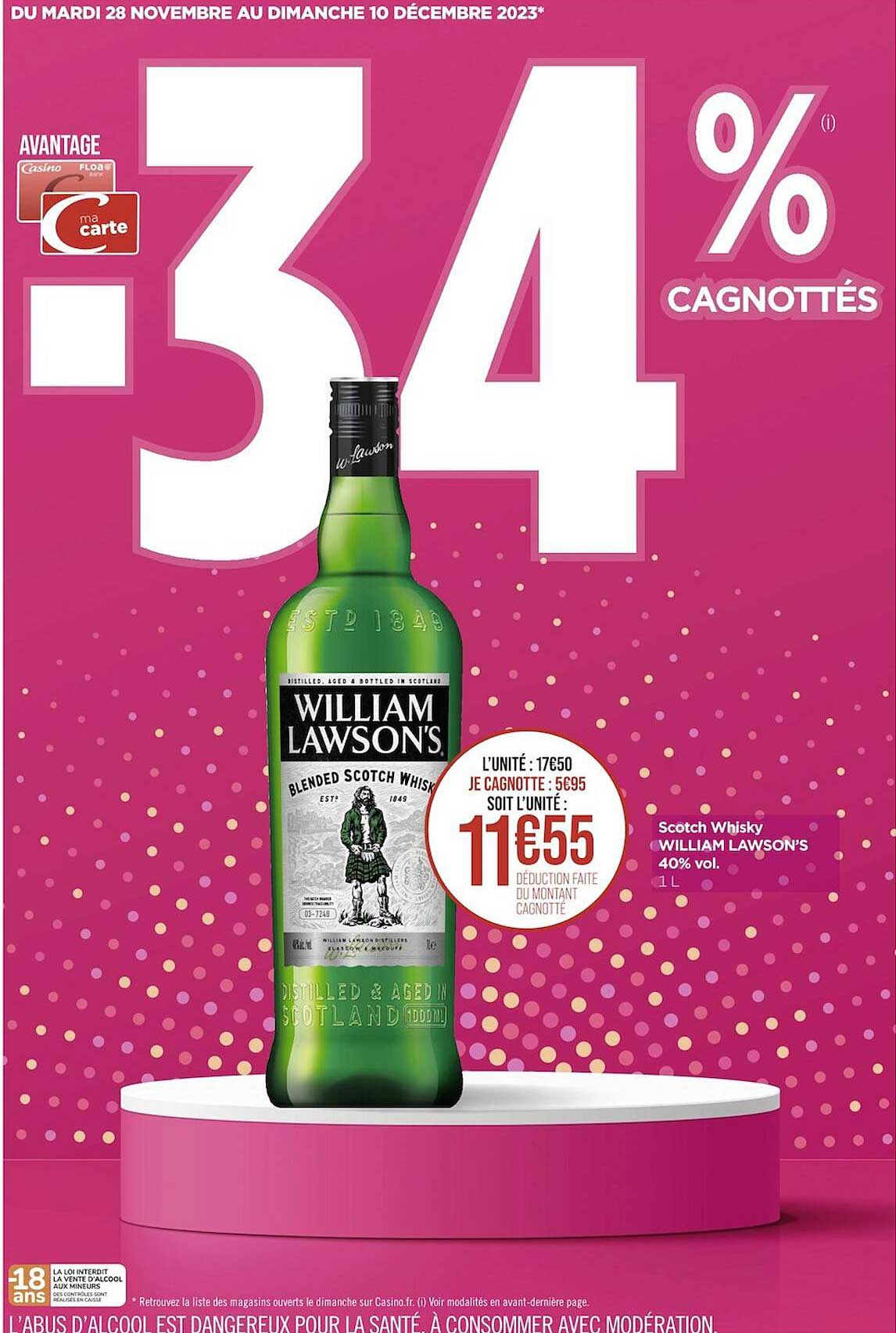 scotch whisky william lawson's 40% vol.