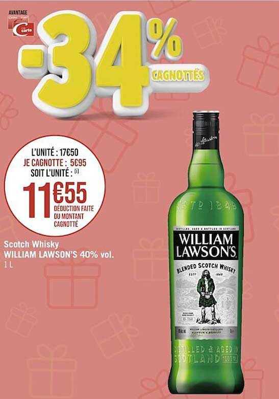 scotch whisky william lawson's 40% vol.