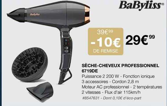 sèche-cheveux professionnel 6719de