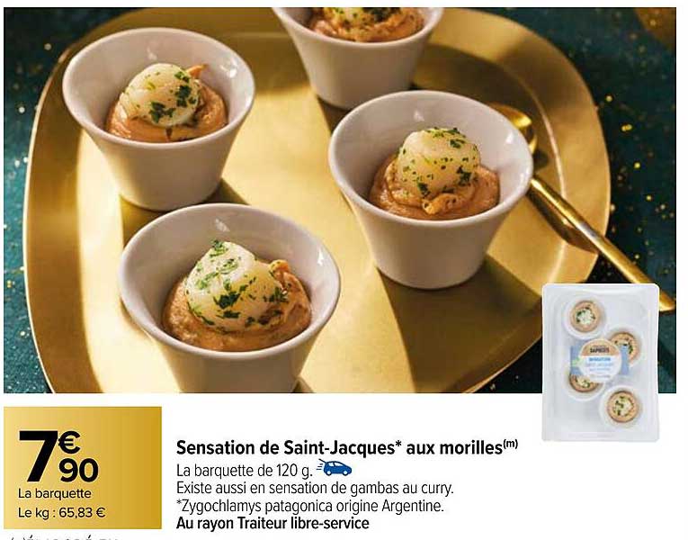 sensation de saint-jacques aux morilles