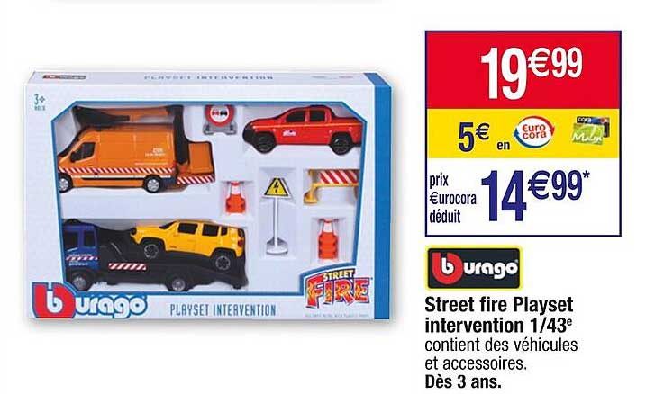 street fire playset intervention 1/43e burago
