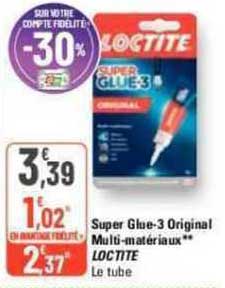 super glue-3 original multi-matériaux loctite
