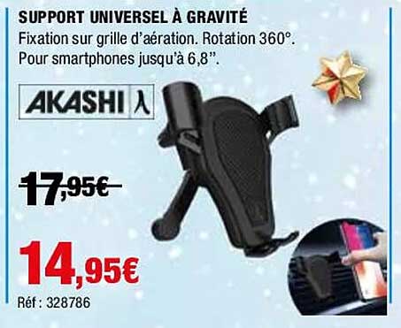 support universel à gravité akashi