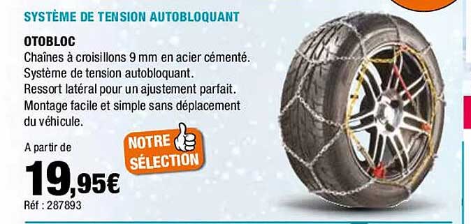 système de tension autobloquant otobloc
