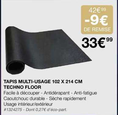 tapis multi-usage 102 x 214 cm - techno floor