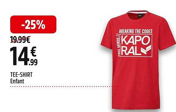 tee-shirt enfant kaporal