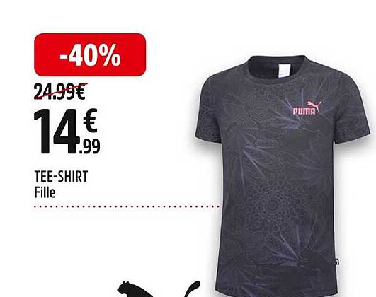 tee-shirt fille puma