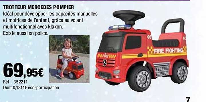 Trotteur Mercedes Pompier