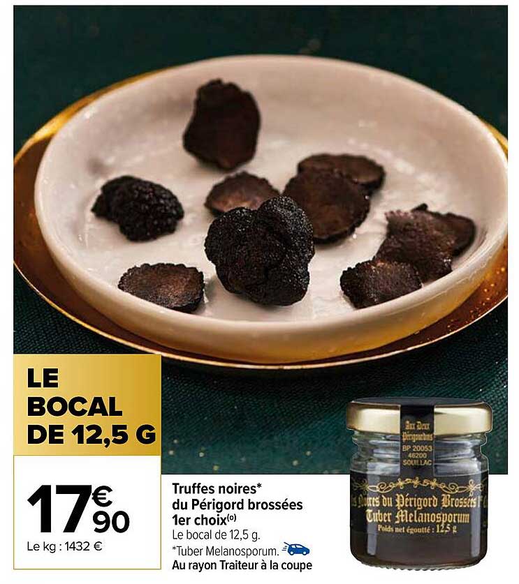 truffes noires du périgord brossées 1er choix