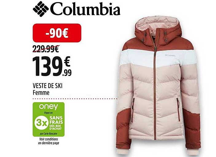 veste de ski femme columbia