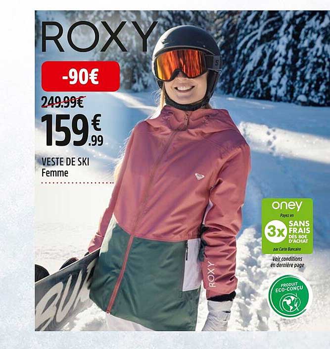 veste de ski femme roxy