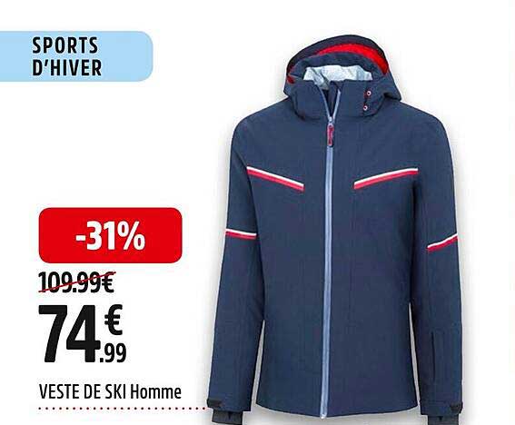 veste de ski homme